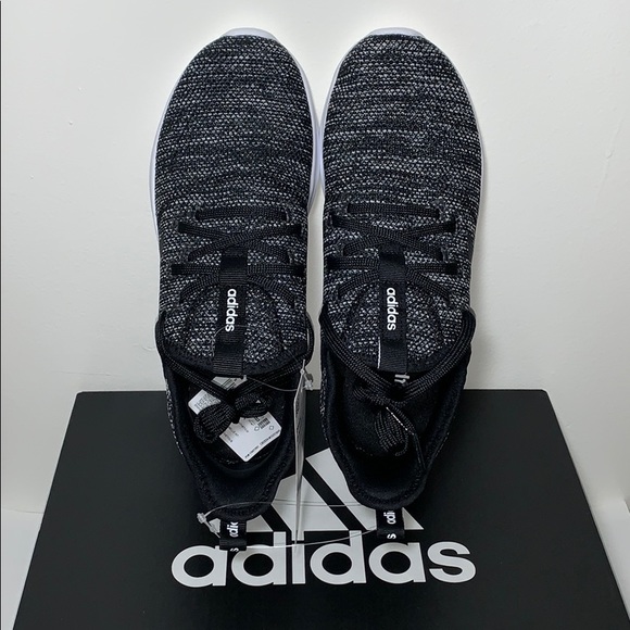 ADIDAS CloudFoam Pure Running Sneakers, Black NIB - Picture 11 of 15